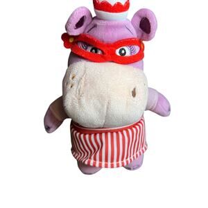 Disney Doc McStuffins 8" Hallie Hippo Plush Purple‎ Toy Stuffed Animal